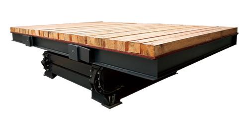 Granite slab cutting table