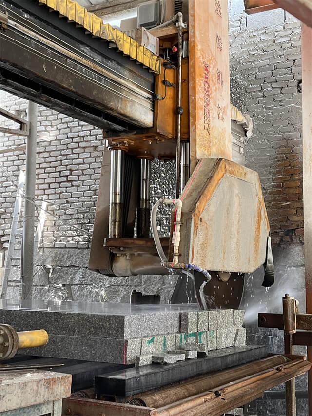 Dafon laser kerb stone cutter machine line in Angola