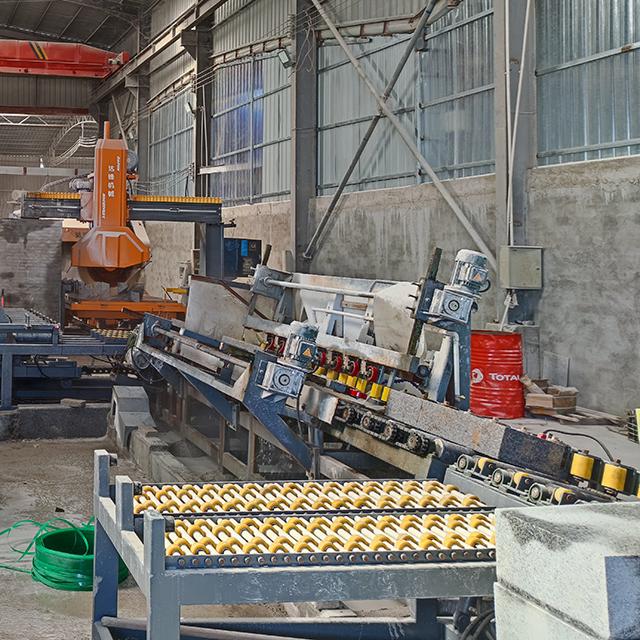 stone chemfring machine