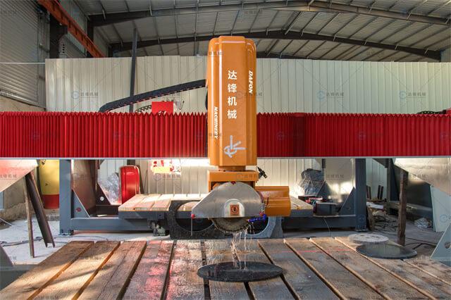 4 axis CNC Bridge Saw with 1 engraving head In Poland