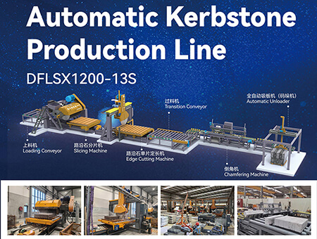 kerbstone cutting machine line