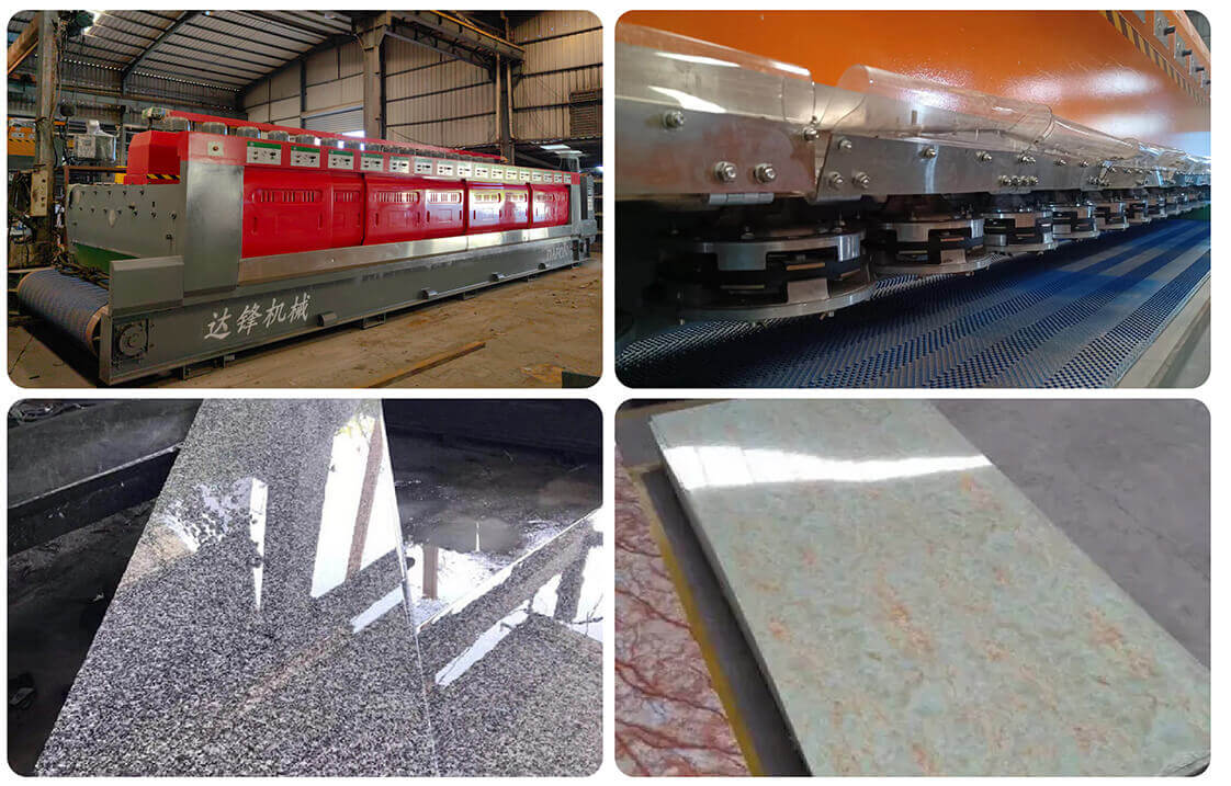 Granite marble stone polishing machine